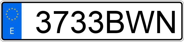 Numer rejestracyjny 3733BWN posiada AUDI A4
