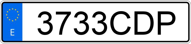 Numer rejestracyjny 3733CDP posiada RENAULT CLIO
