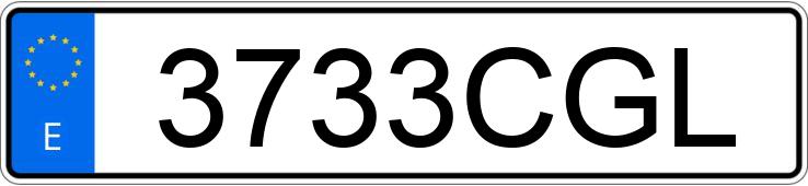 Numer rejestracyjny 3733CGL posiada VOLKSWAGEN GOLF Numer rejestracyjny 3733CGL posiada VOLKSWAGEN GOLF