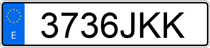 Numer rejestracyjny 3736JKK posiada NISSAN NOTE