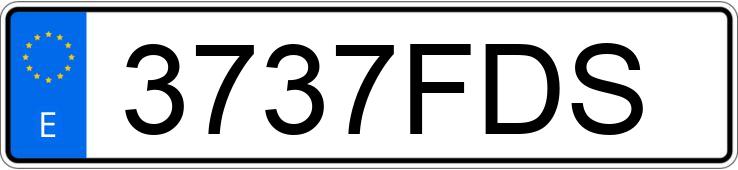 Numer rejestracyjny 3737FDS posiada BMW SERIE 3