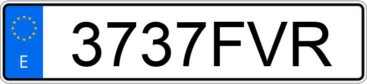 Numer rejestracyjny 3737FVR posiada AUDI A4