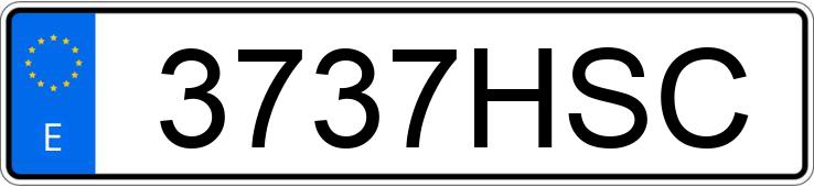 Numer rejestracyjny 3737HSC posiada CITROEN C-ELYSEE