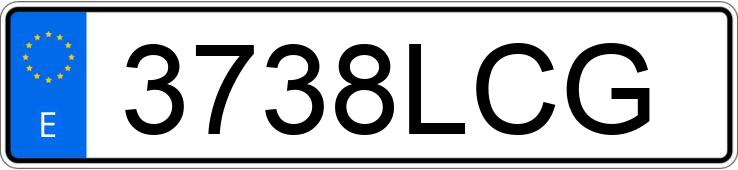 Numer rejestracyjny 3738LCG posiada BMW Z4