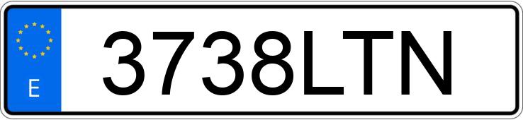 Numer rejestracyjny 3738LTN posiada AUDI E-TRON