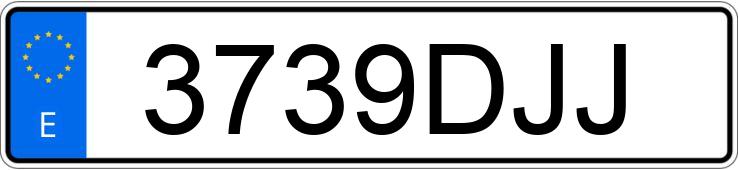 Numer rejestracyjny 3739DJJ posiada AUDI TT