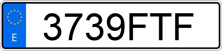 Numer rejestracyjny 3739FTF posiada SEAT LEON Numer rejestracyjny 3739FTF posiada SEAT LEON