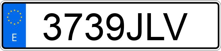 Numer rejestracyjny 3739JLV posiada PEUGEOT PARTNER