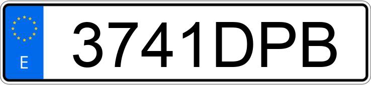 Numer rejestracyjny 3741DPB posiada AUDI A4