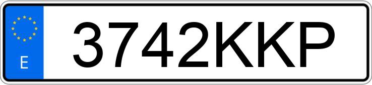 Numer rejestracyjny 3742KKP posiada OPEL ASTRA