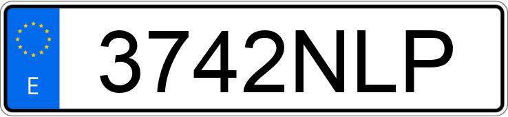 Numer rejestracyjny 3742NLP posiada AUDI A3