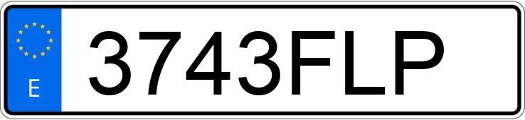 Numer rejestracyjny 3743FLP posiada AUDI A4