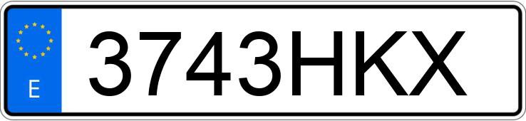 Numer rejestracyjny 3743HKX posiada RENAULT MEGANE Numer rejestracyjny 3743HKX posiada RENAULT MEGANE