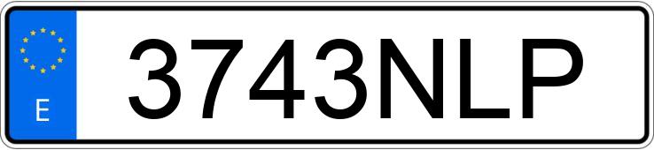 Il numero di registrazione 3743NLP ha BMW X7