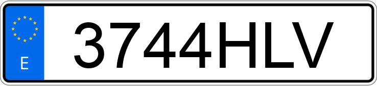 Numer rejestracyjny 3744HLV posiada IVECO DAILY