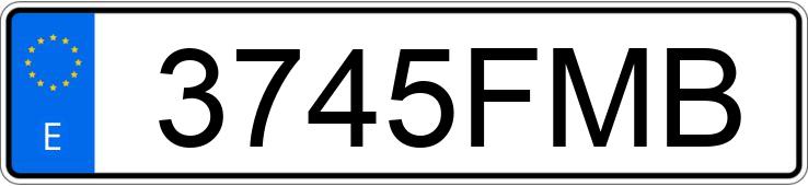 Numer rejestracyjny 3745FMB posiada SEAT IBIZA