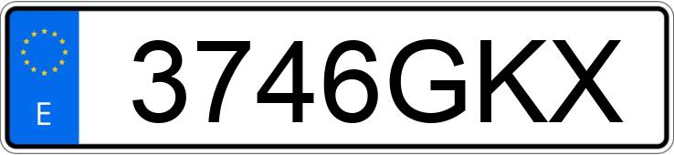 Numer rejestracyjny 3746GKX posiada OPEL CORSA