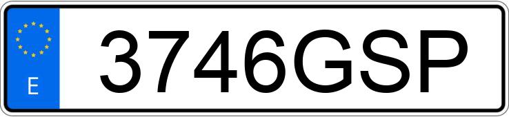 Numer rejestracyjny 3746GSP posiada BMW SERIE 7