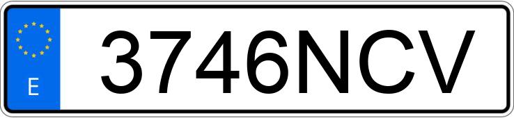Numer rejestracyjny 3746NCV posiada RENAULT MASTER