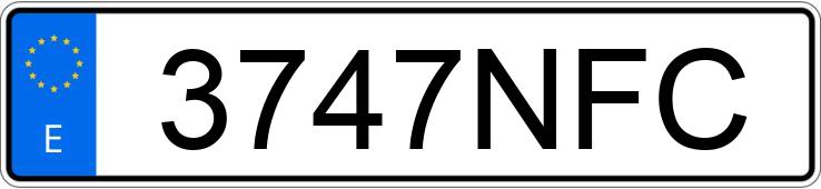 Numer rejestracyjny 3747NFC posiada HYUNDAI KONA