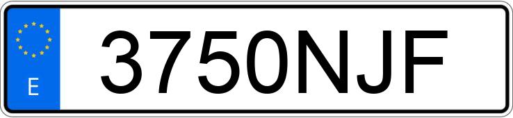 Numer rejestracyjny 3750NJF posiada VOLKSWAGEN PASSAT