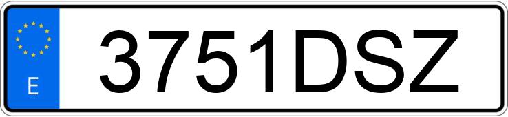 Numer rejestracyjny 3751DSZ posiada RENAULT TRAFIC Numer rejestracyjny 3751DSZ posiada RENAULT TRAFIC