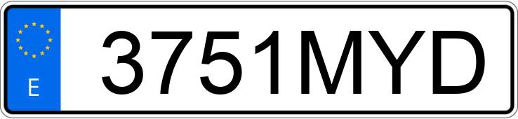 Numer rejestracyjny 3751MYD posiada VOLVO EX90