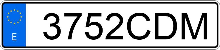 Numer rejestracyjny 3752CDM posiada MERCEDES E (211)