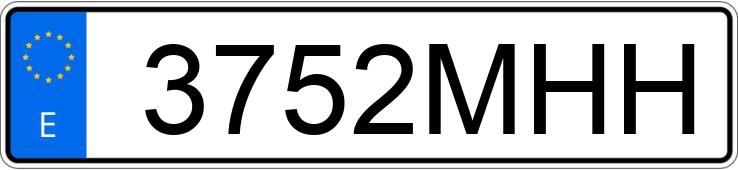 Numer rejestracyjny 3752MHH posiada MAZDA CX-30