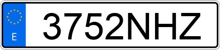 Numer rejestracyjny 3752NHZ posiada MERCEDES A (176)