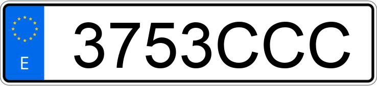 Numer rejestracyjny 3753CCC posiada TOYOTA CELICA