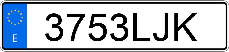 Numer rejestracyjny 3753LJK posiada OPEL ASTRA