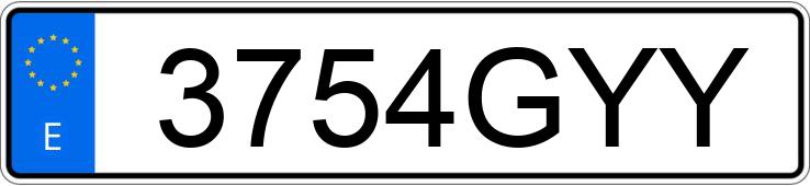 Numer rejestracyjny 3754GYY posiada RENAULT LAGUNA Numer rejestracyjny 3754GYY posiada RENAULT LAGUNA