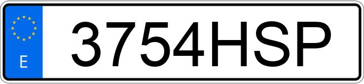 Numer rejestracyjny 3754HSP posiada BMW SERIE 3