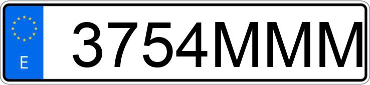 Numer rejestracyjny 3754MMM posiada MINI MINI