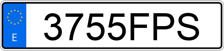 Numer rejestracyjny 3755FPS posiada SEAT IBIZA Numer rejestracyjny 3755FPS posiada SEAT IBIZA