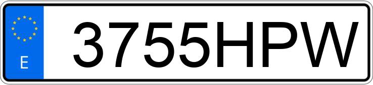 Numer rejestracyjny 3755HPW posiada SEAT ALTEA XL