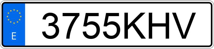 Numer rejestracyjny 3755KHV posiada FIAT 500