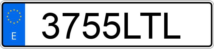 Numer rejestracyjny 3755LTL posiada CHEVROLET-GM CAMARO