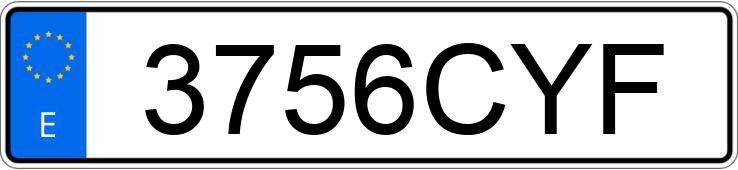 Numer rejestracyjny 3756CYF posiada BMW SERIE 3 Numer rejestracyjny 3756CYF posiada BMW SERIE 3