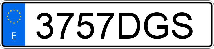 Numer rejestracyjny 3757DGS posiada BMW SERIE 3