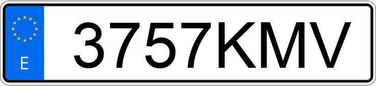 Numer rejestracyjny 3757KMV posiada BMW SERIE 4