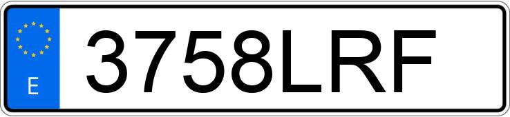 Numer rejestracyjny 3758LRF posiada MAZDA MAZDA2