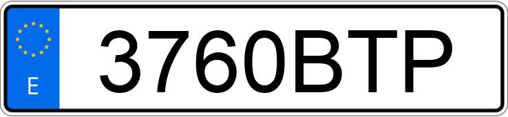 Numer rejestracyjny 3760BTP posiada FORD KA