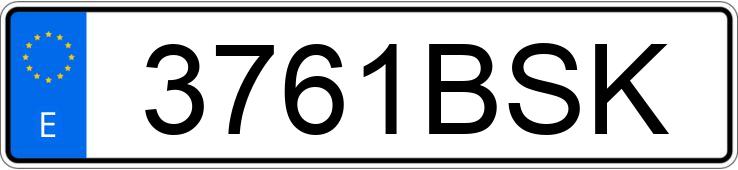 Numer rejestracyjny 3761BSK posiada RENAULT CLIO