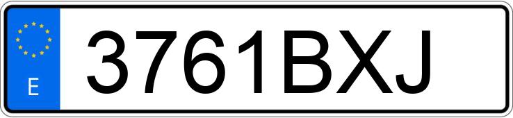 Numer rejestracyjny 3761BXJ posiada PEUGEOT 206 Numer rejestracyjny 3761BXJ posiada PEUGEOT 206