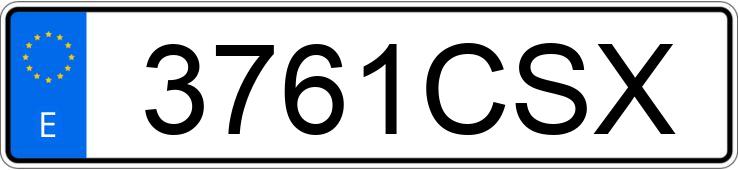 Numer rejestracyjny 3761CSX posiada SEAT IBIZA Numer rejestracyjny 3761CSX posiada SEAT IBIZA