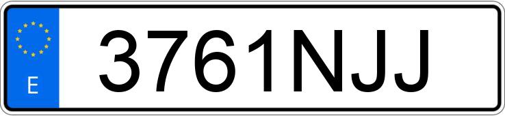 Numer rejestracyjny 3761NJJ posiada SEAT IBIZA