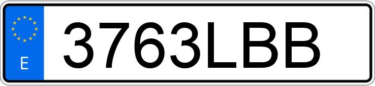 Numer rejestracyjny 3763LBB posiada MERCEDES CLS (257)