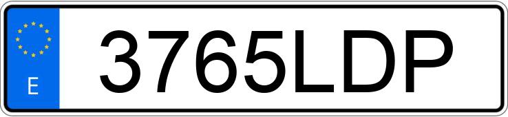 Numer rejestracyjny 3765LDP posiada BMW SERIE 1